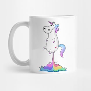 Rainbow Unicorn With Heart LGBT Pride Mug